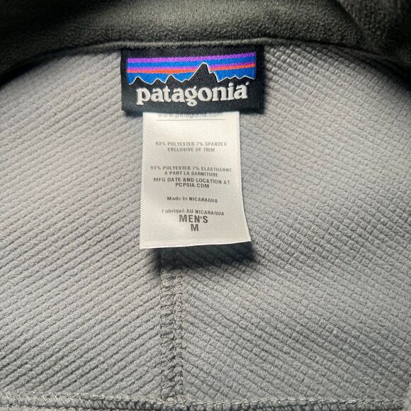 Patagonia Vest Mens M Gray Adze Polartec Windbloc Fleece Grid Hike Gorp - Picture 3 of 5